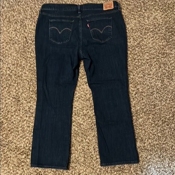 Levi's Blue Boot Cut Jeans Medium Wash - Picture 4 of 5